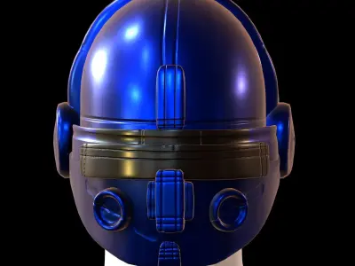 Gas mask helmet 3d model scifi Low-poly  Low-poly 3D model 299