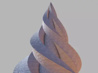 Alien Stone Pyramid 3D model