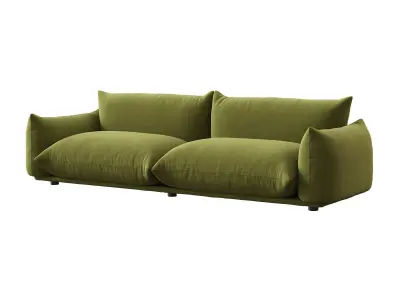 Marenco 2 Seater Sofa with Armrests 3D model