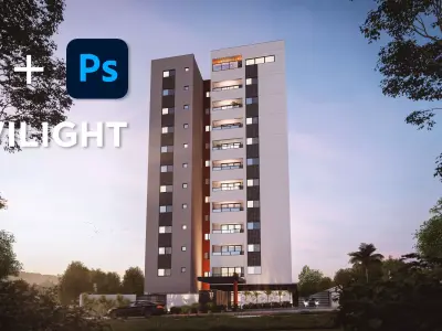 Twilight Effect - Lumion and Photoshop 3D model