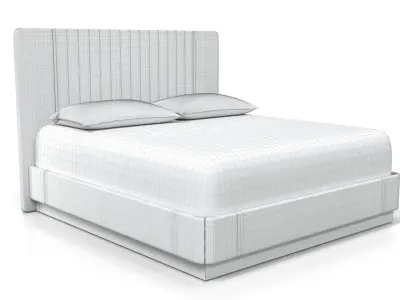 Queen Size Bed Light 3D model