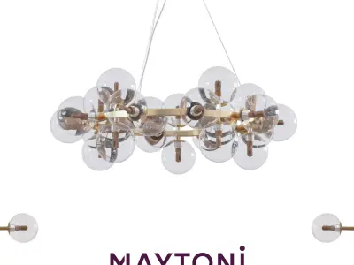 Pendant Lamp Dallas MOD548PL-25G Maytoni Modern Free 3D model
