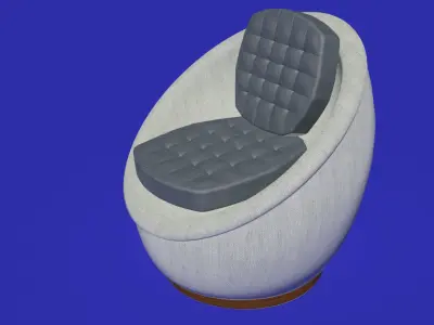 Spherical modern chair 3D model