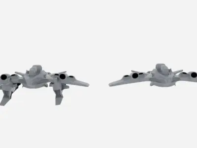 Scifi Spaceship 3D model