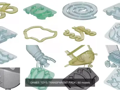 GAMES TOYS TRANSPARENT PACK