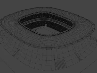Akron Stadium 3D model