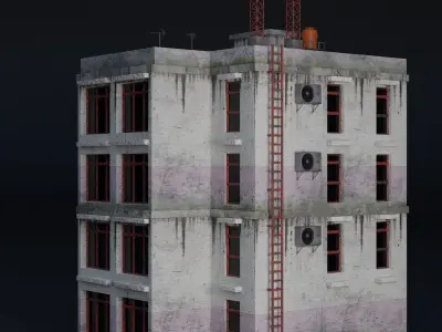 BUILDING URBAN AREA HONGKONG JAPAN CHINA ASIAN 09 Low-poly 3D model