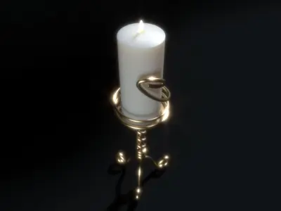 Candle Holder 3D model 10