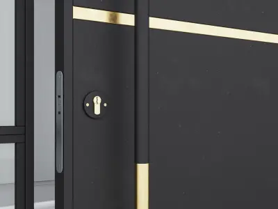 Aluminium door 287 3D model
