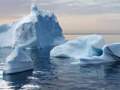 Iceberg pack  Low-poly 3D model