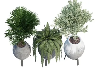 Tuscan plant stand 3D model