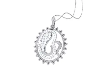 Spiritual Om Pendant 3D print model