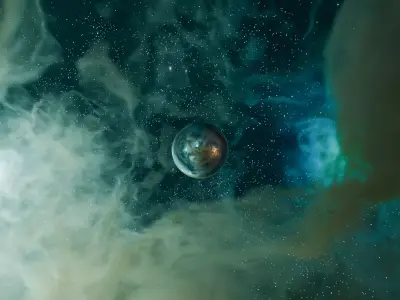 Stellar Tides Nebula HDRI 12k 360 equirectangular 3D model