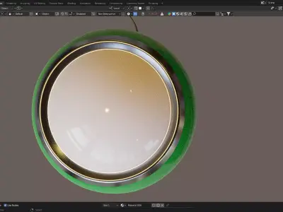 Floor Lamp 70s design Harvey Guzzini Low-poly 3D model