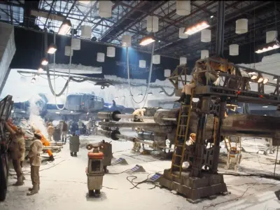 Rebel Hangar Service Ramp Star Wars 3D print model