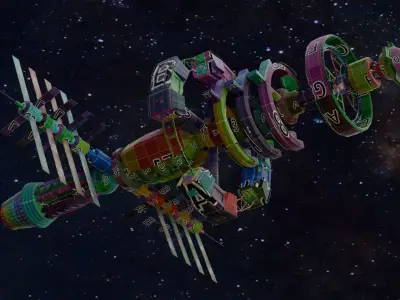 Space Station 3D Model 3D model