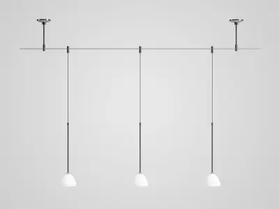 Triple Ceiling Lamp 22 3D model