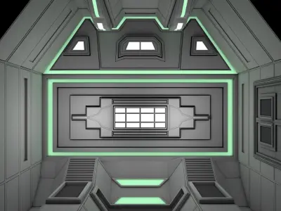 Sci Fi Room 3D model