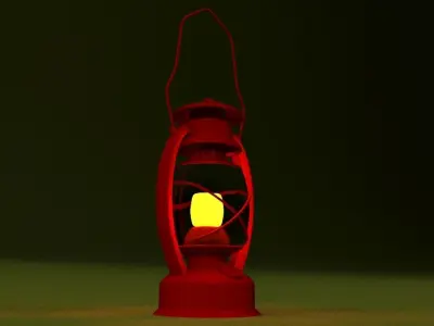Cartoon Lamp 3D model
