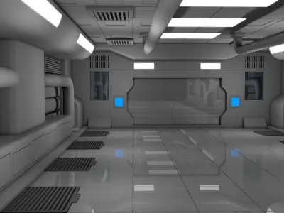 Sci Fi Interior 3D model