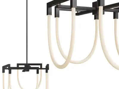 VIVO LED CHANDELIER Low-poly 3D model