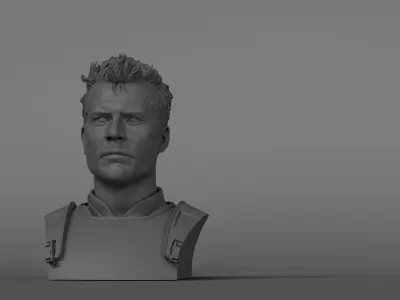 Bill Paxton - Hudson - Aliens 3D print model