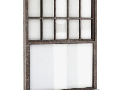 Rectangle windows  Low-poly 3D model