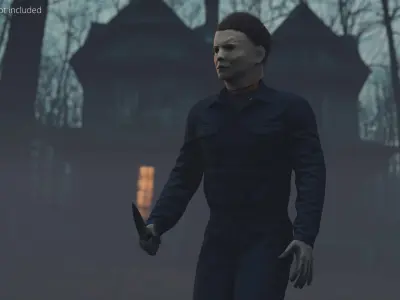  Michael Myers Horror Character with Knife 