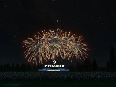 3d-fireworks-for-new-year-or christmas - 8 design 3d model  Texture