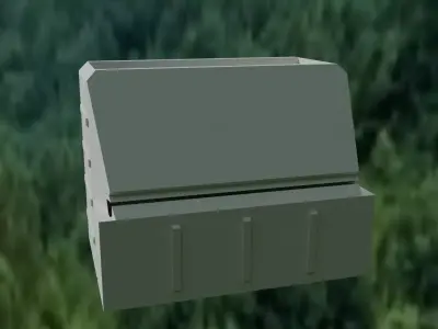 Cyber-Crate Desk Command Unit 3D print model