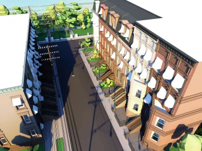 NYC cartoon 3D model