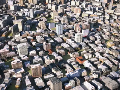 City 27 Low-poly 3D model