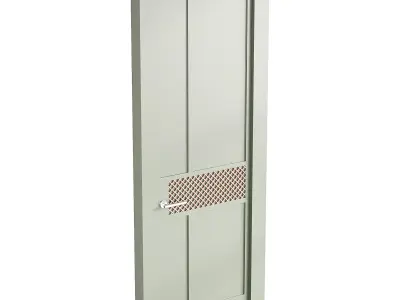 Modern entrance door 37 3D model