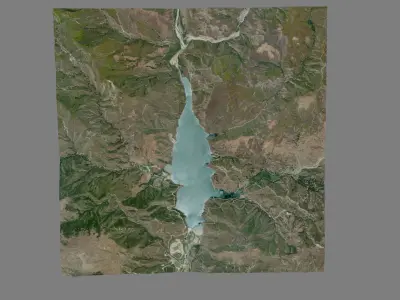 Lake Piru 3D model