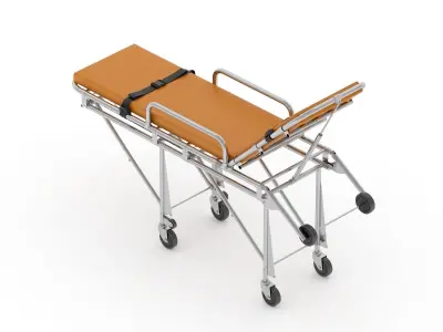 Ambulance Emergency Medical Stretcher 3D model
