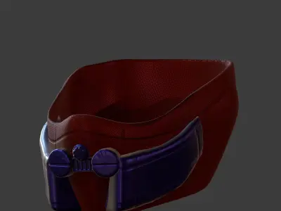 Gas mask helmet 3d model scifi Low-poly  Low-poly 3D model 265