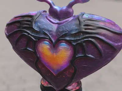 Dark Heart Artifact 3D model