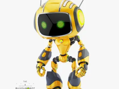 CUTE ALIEN ROBOT V 3D model