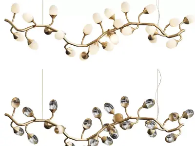 Lotus Chandelier Horizontal 3D model