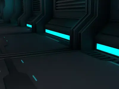 Sci Fi Corridor 3D model