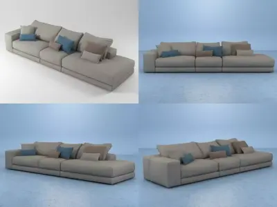 Hills sofa 8 3D model