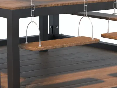 Swing Table Set 2 3D model