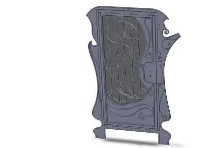 French art new door 3D model