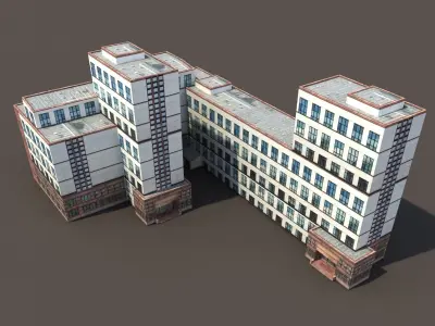 Office Building 170 Low-poly 3D model