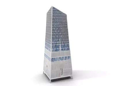 Modern Glass Skyscraper model pack Low-poly 3D model