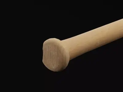 Baseball Bat Low-poly 3D model 20