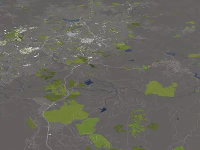 Belo Horizonte Brazil 50x50km 3D model