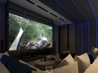 Design Interior Entertaiment Room Kiyomi Low-poly 3D model