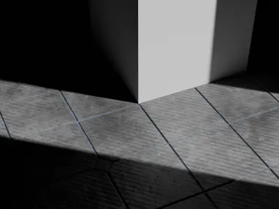 Gray Concrete Tile PBR Texture Texture