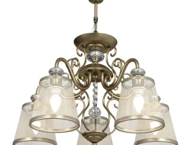 Ceiling chandelier Driana FR2405-PL-05-BZ 3D model